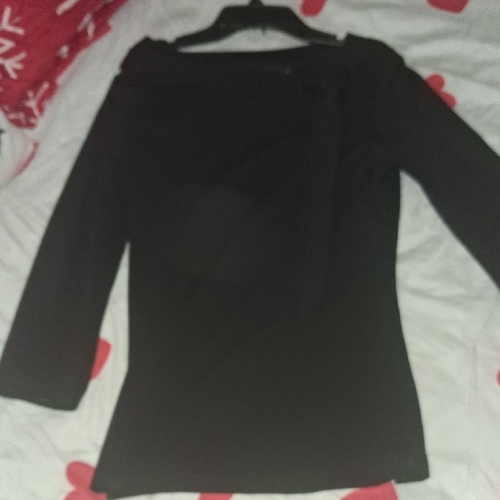 Voodoo Vixen Elegant Black Top - Picture 5 of 6